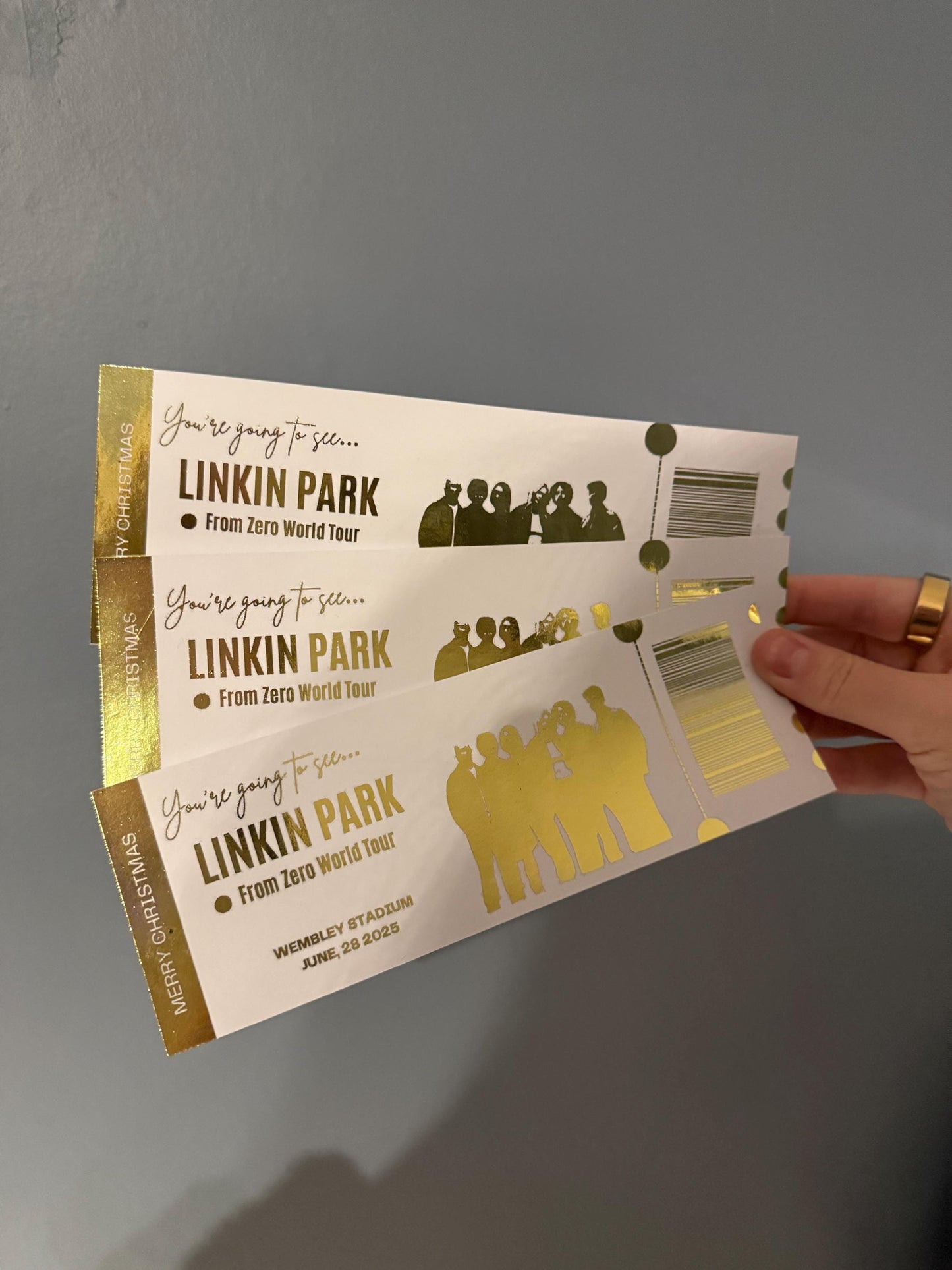 Gold Foiled Custom Ticket