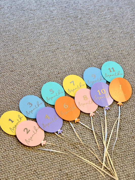Baby Milestone Balloons