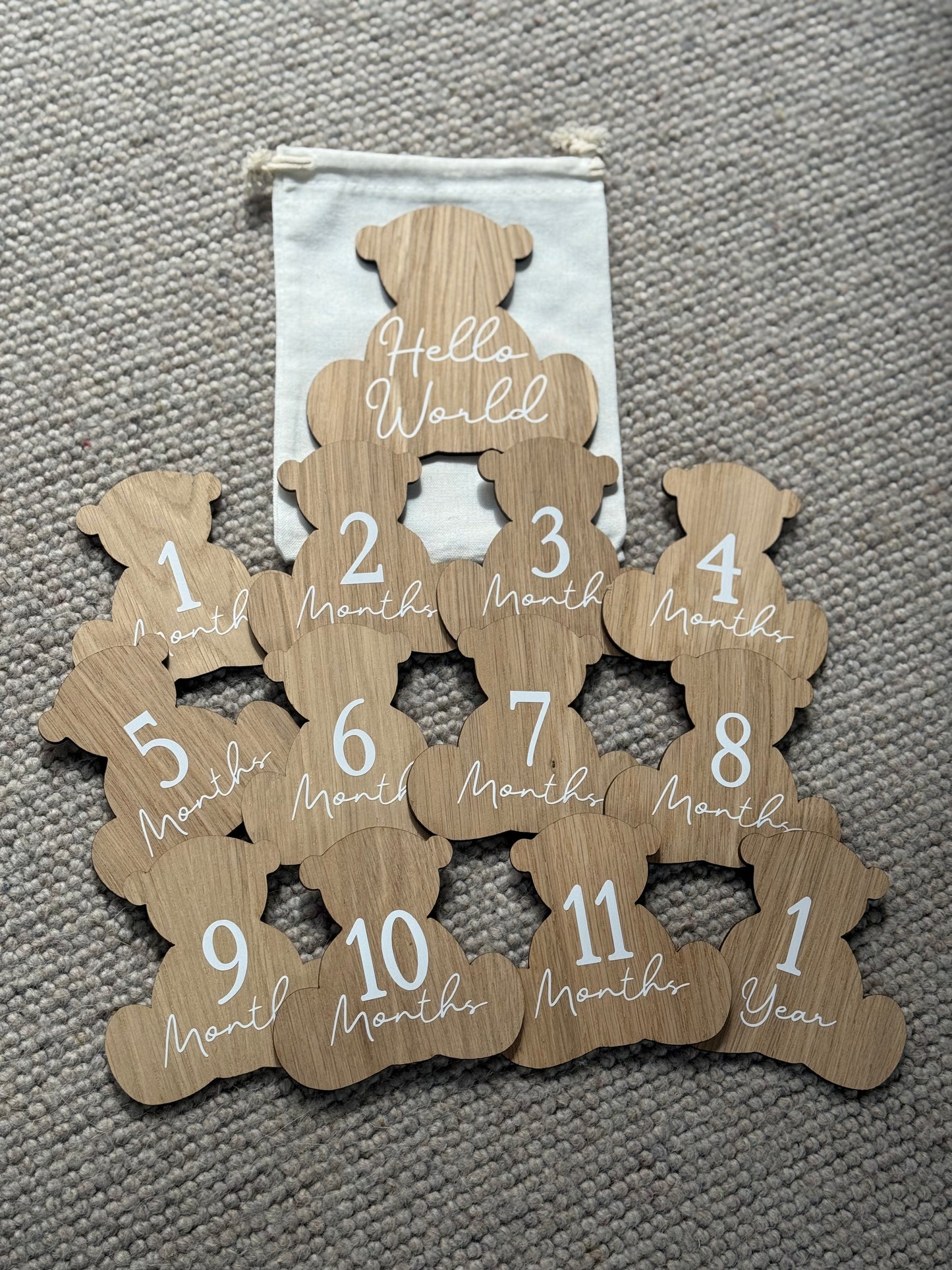 Baby Milestone Bears