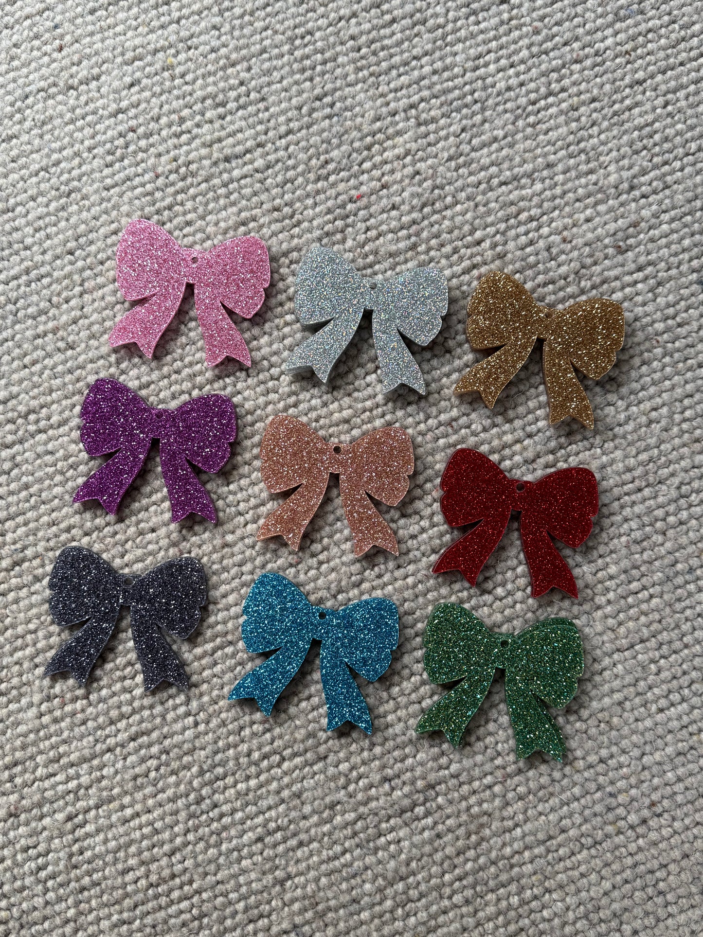 Large Glitter hanging bow