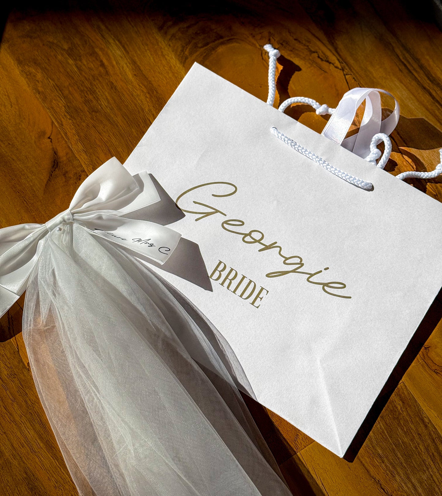 Personalised Veil with Bow