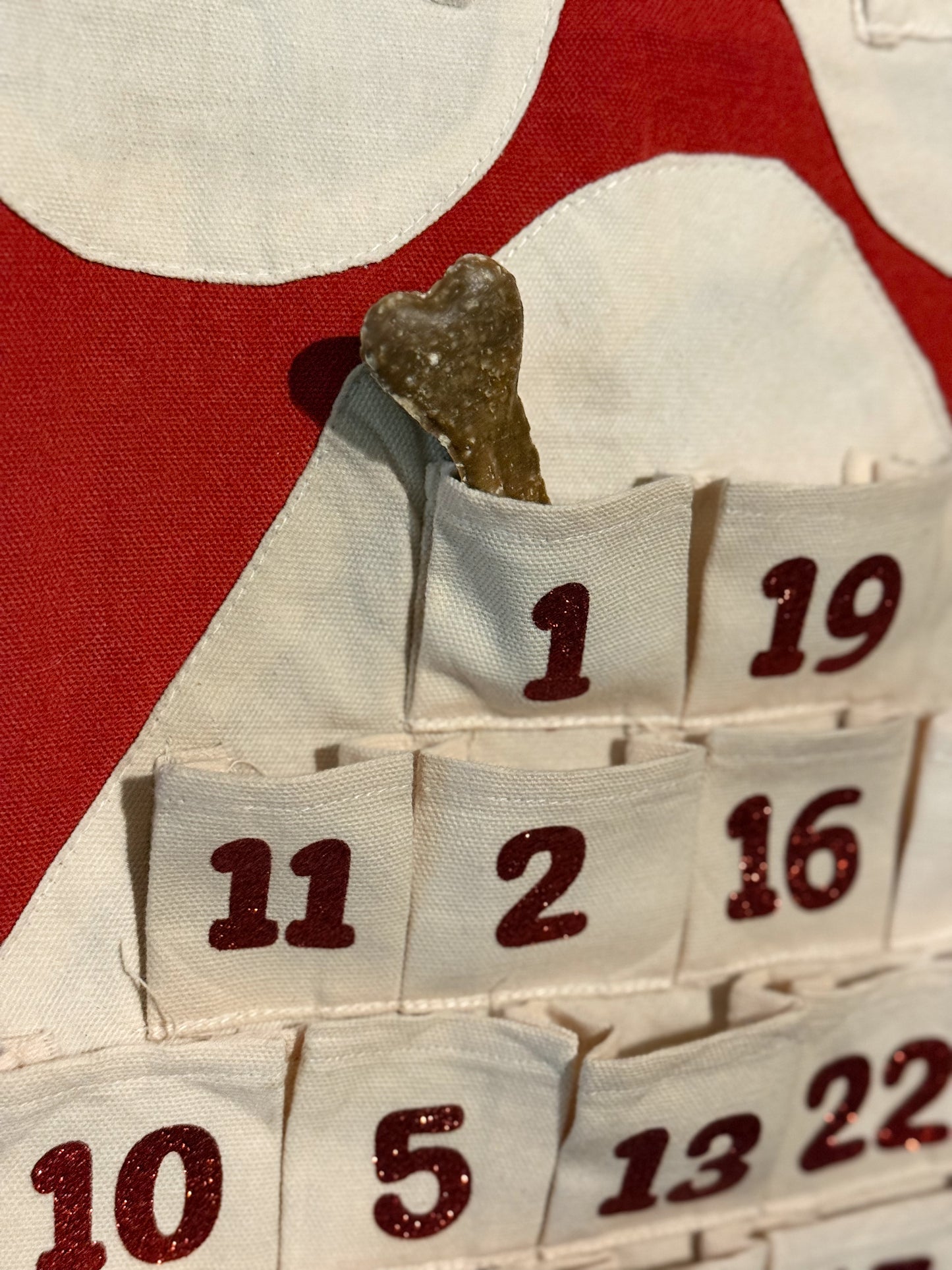 Paw print advent calendar