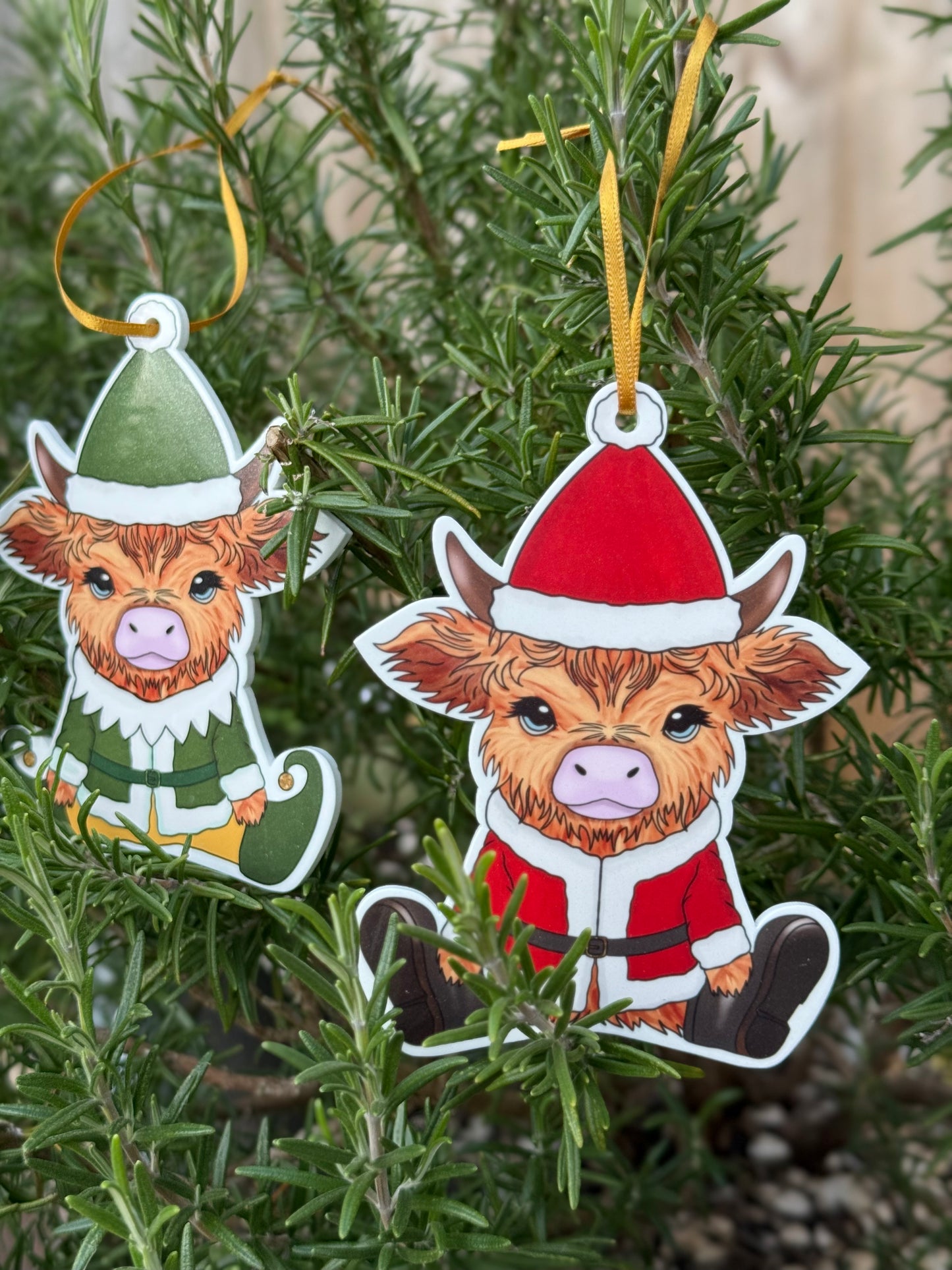 Highland Cow Tree Ornament