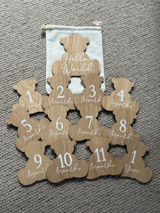 Baby Milestone Bears