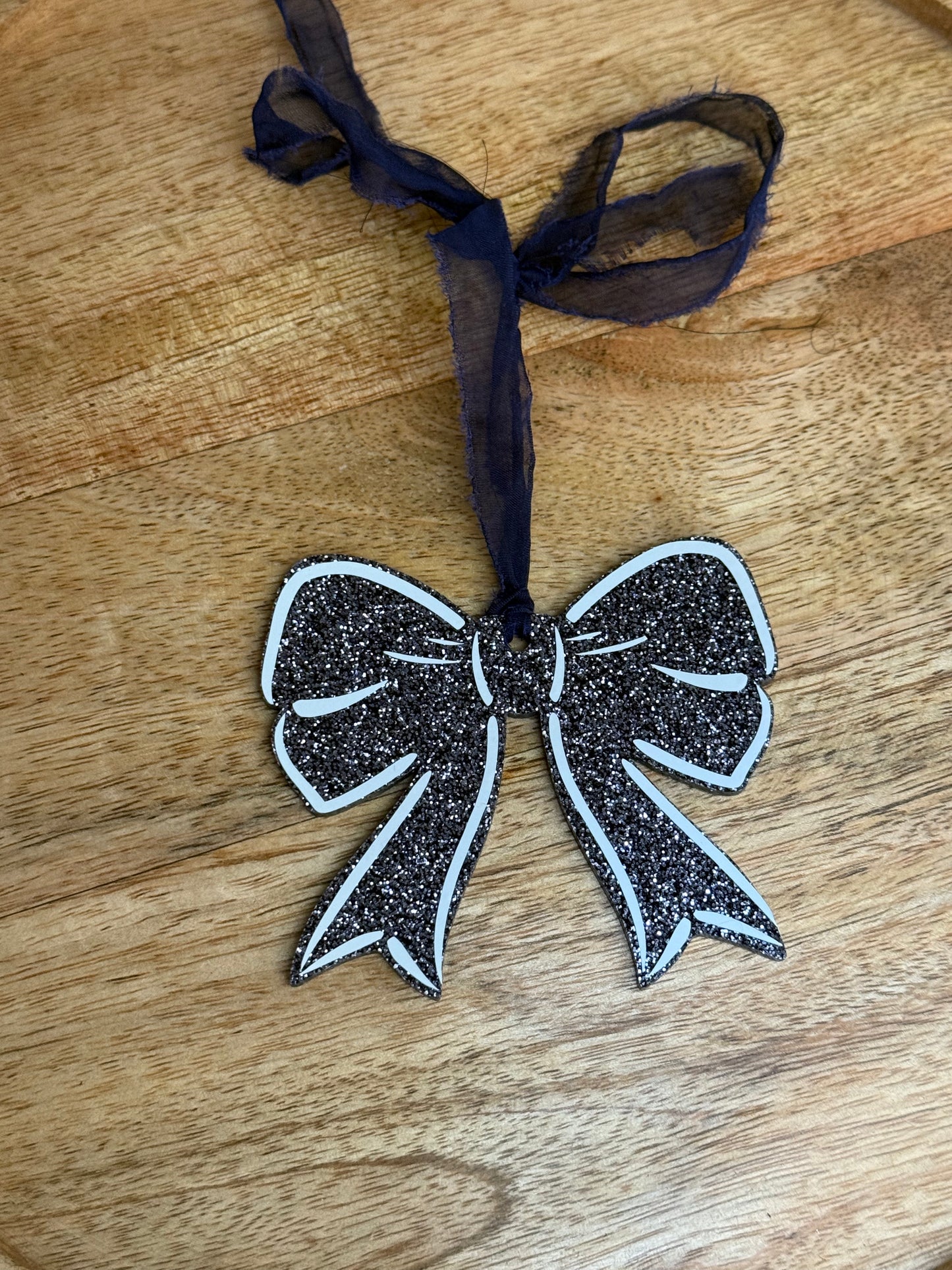 Large Glitter hanging bow